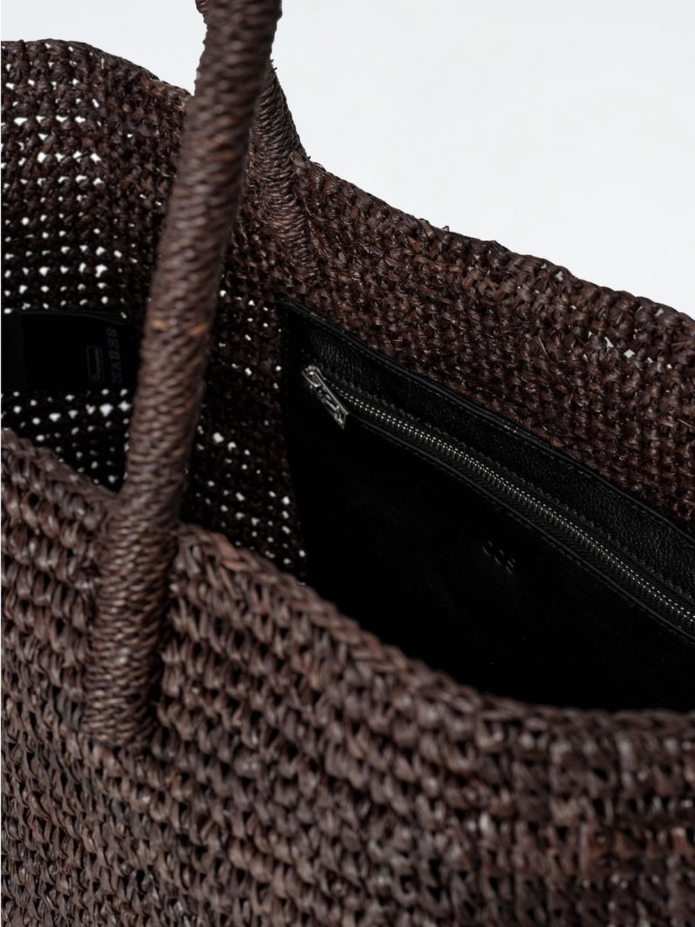 COS Raffia Mini Woven Tote Bag - Picture 4 of 7